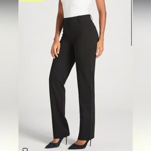 Betabrand Black Straight Leg Office Yoga Pants